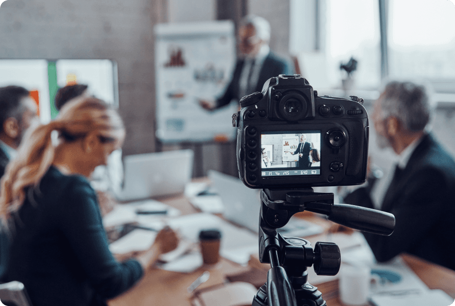 Professional video production set