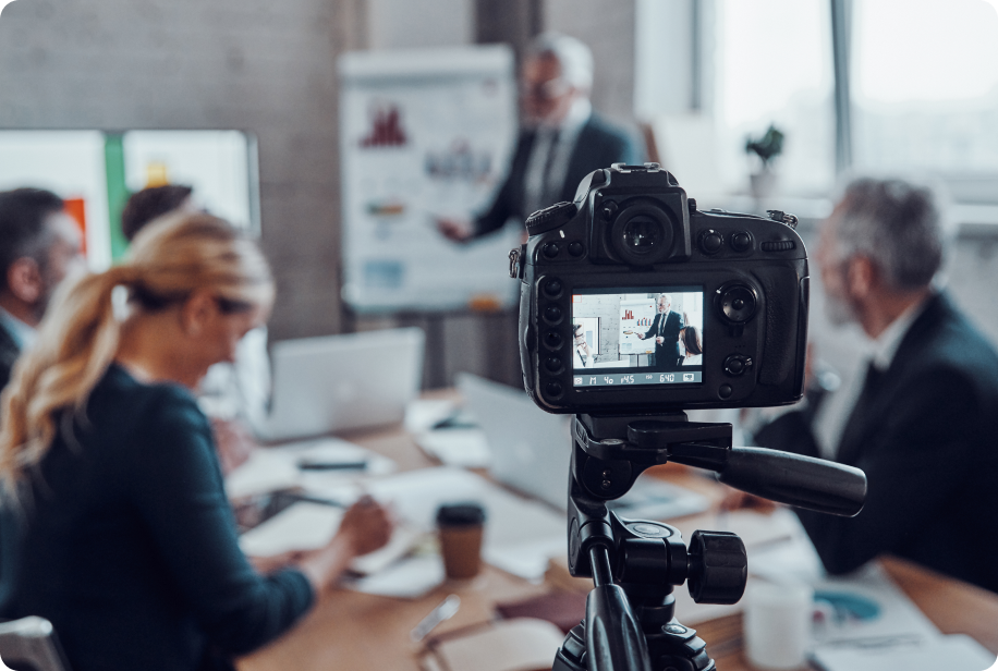 Professional video production set
